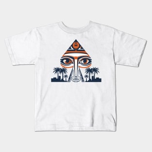 Ancient Egypt Pharaohs, Pyramids, Golden Elegance: Contemporary Twist Kids T-Shirt